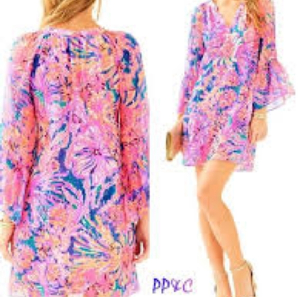 Lilly Pulitzer Matilda Silk Tunic Dress Sx.XS - Picture 2 of 9